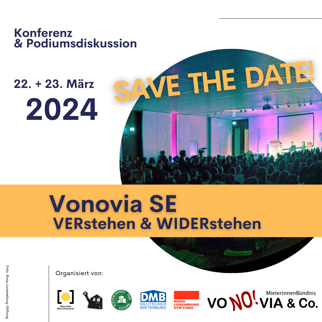 22.-23. März: Konferenz "Vonovia SE: VERstehen und WIDERstehen"