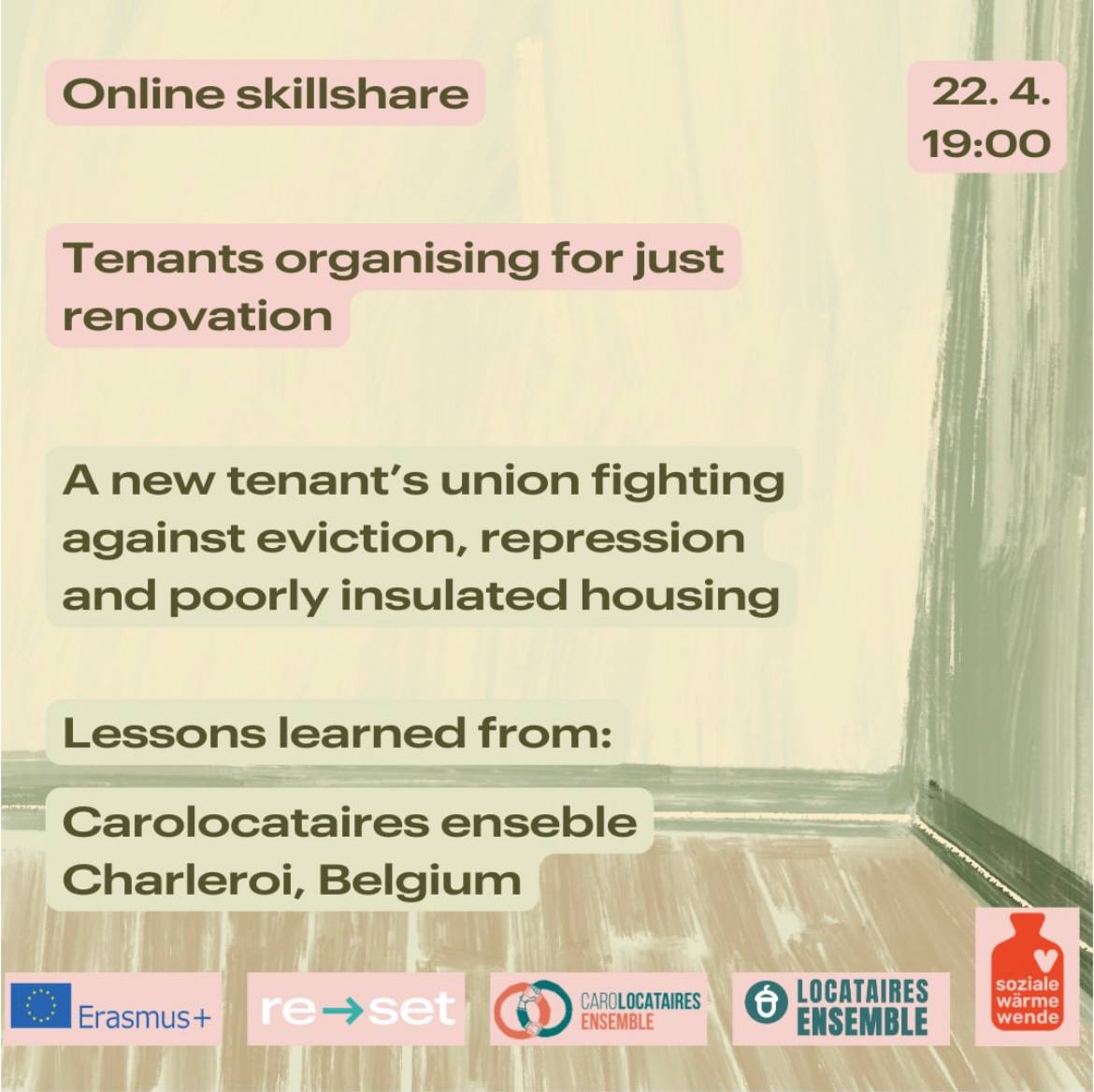 Webinar Series "Tenants Organising for Just Renovations" - online skillshares
